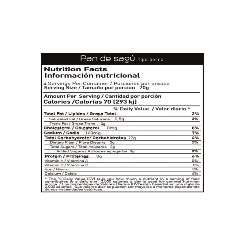 Pan Perro de Sagu sin Gluten Mauka 280 g - Image 2